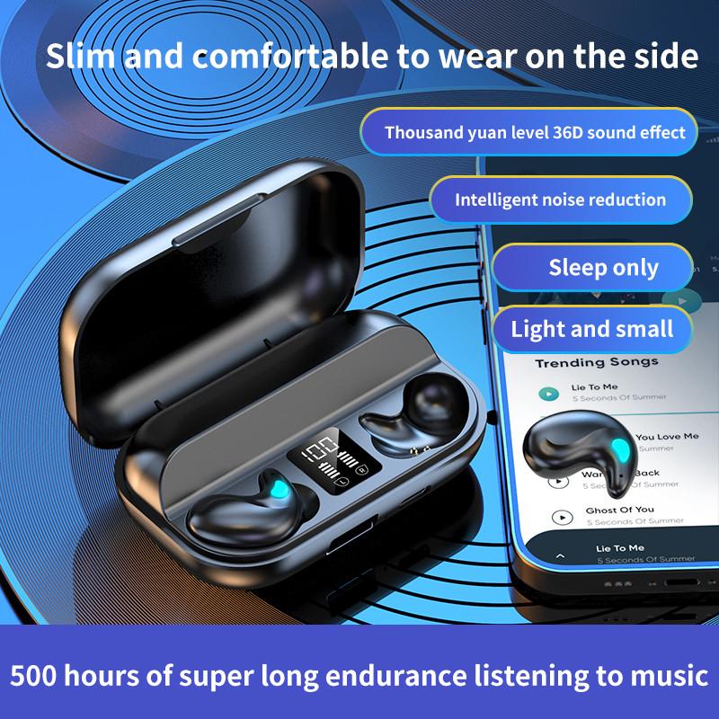 X57 Invisible Sleep Earbuds Беспроводные Bluetooth 5.3 Наушники Скрытые Наушники Водонепроницаемые Шумоподавление Спортивные Гарнитуры