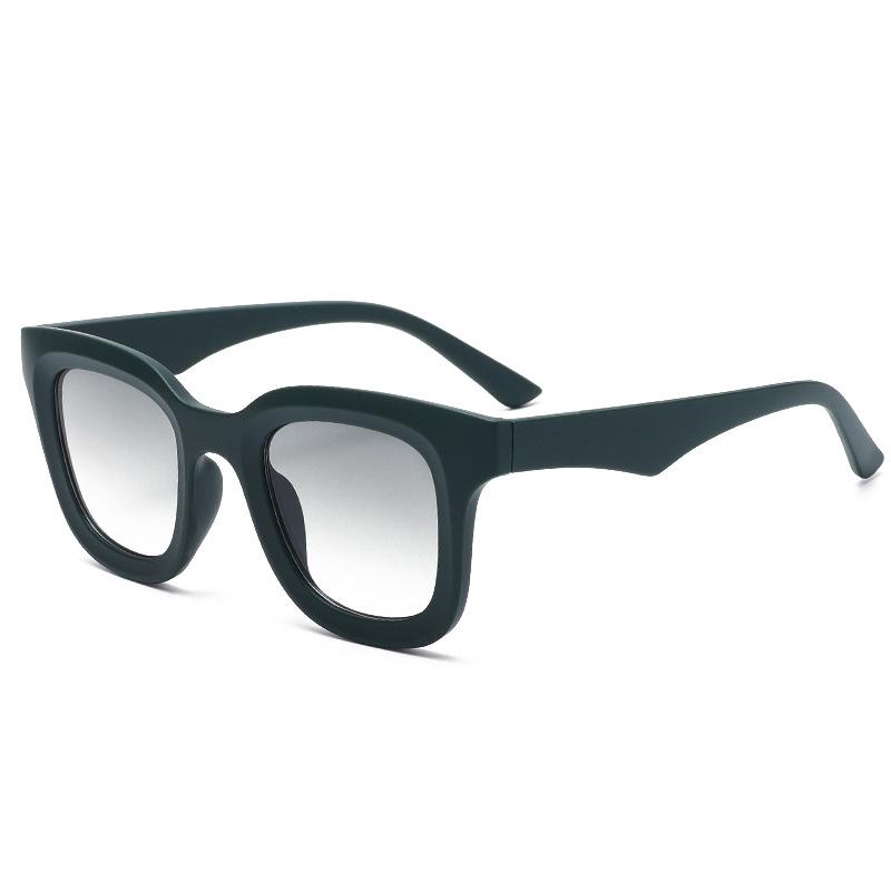 European and American new square sunglasses Internet celebrities men's large frame retro sunglasses women's simple wind shade glasses