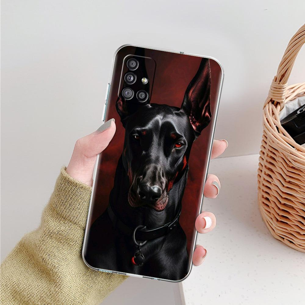 Чехол для телефона Samsung A15 A13 A35 A55 A51 A71 A41 A31 A21S A03S A05 A17 A23 A25 A33 A53 A73 5G A07 4G Чехол Собака Ротвейлер