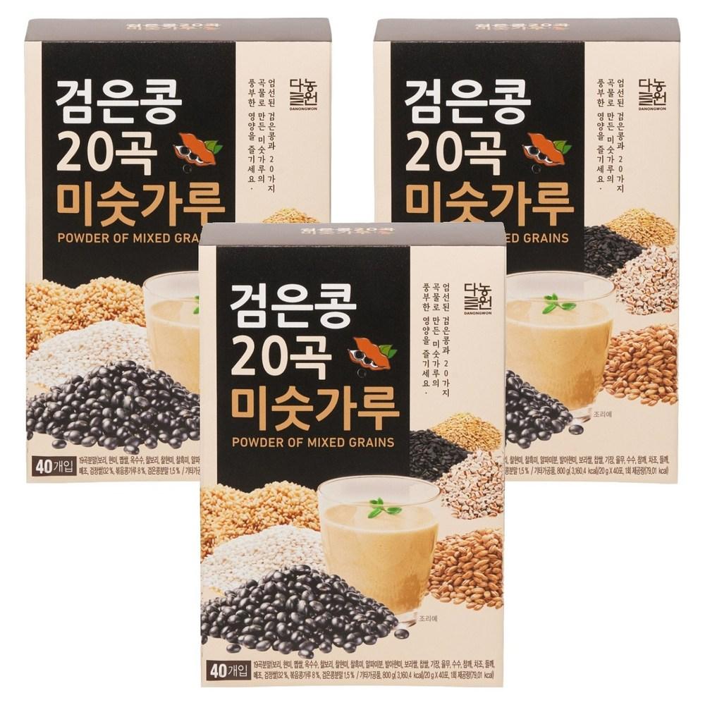 Danongwon Black Bean 20-Grain Misugaru 800g 3 pcs Ingredients: may be subject to change at the manufacturer’s discretion. For | 800g 3 pcs