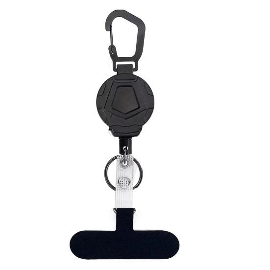 Противоугонный ремешок для мобильного телефона, выдвижной стальной трос с запирающимся металлическим крючком, вращающийся на 360 градусов ремешок для телефона для походов, путешествий, использования на открытом воздухе