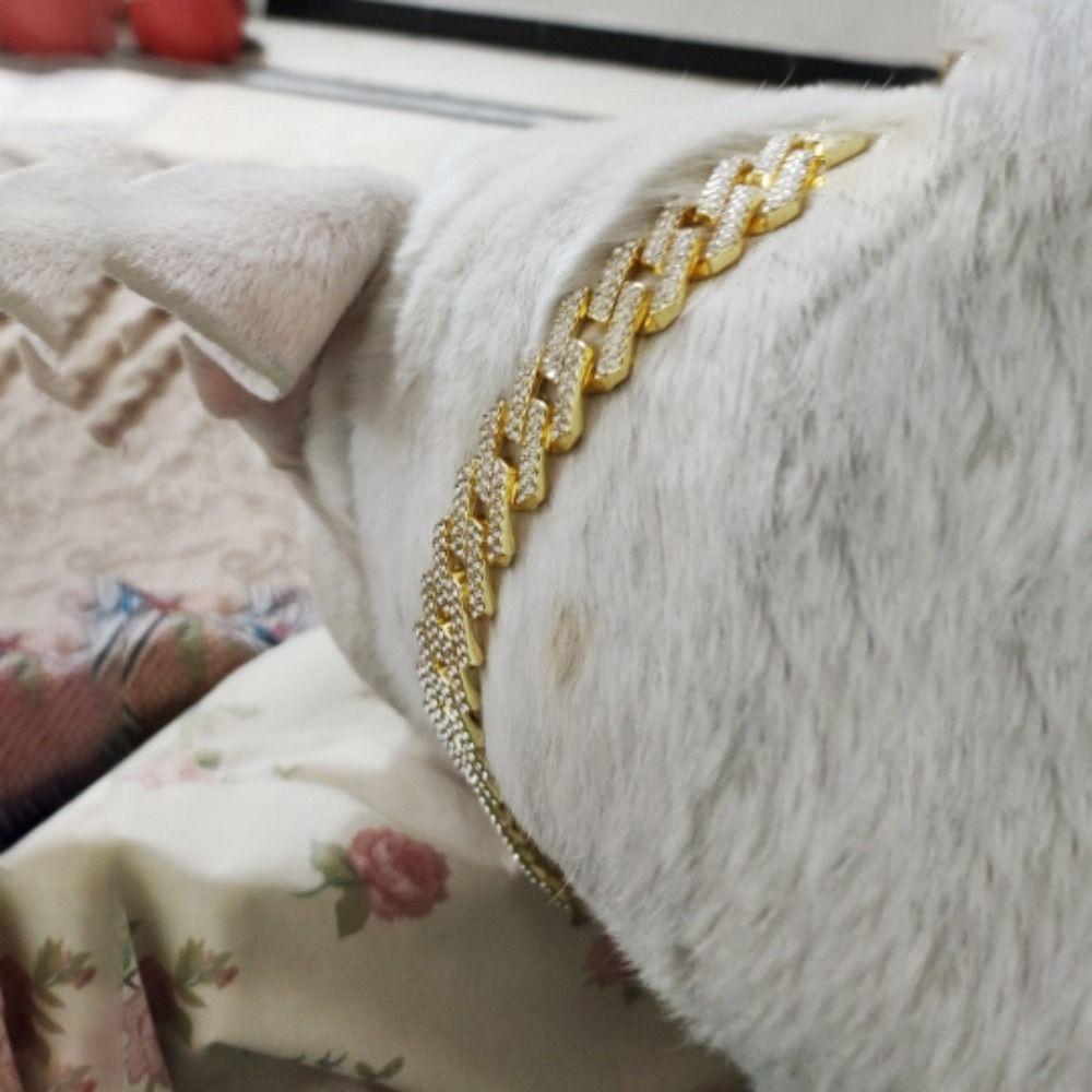 Individualistic Zinc Zinc Alloy Durable with Dogs Chains Dogs Necklace Cat Collar Pet Accessories