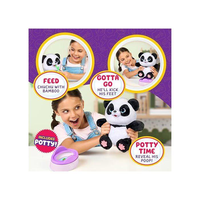 Jouet en peluche - Little Live Pets - Mon Bébé Panda ChuChu - Interactif - Multicolore - 30 cm