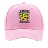 LemonThemed Baseball Cap  Lightweight Breathable Hat with Lemon Design Hand Washable Ideal for H Sandwich Baseball Cap