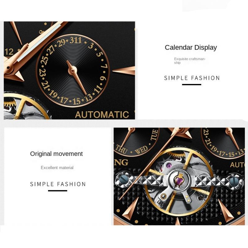 AILANG Новые часы Мужские механические часы Студенческие полностью автоматические механические мужские часы