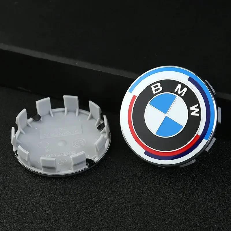 4PCS for BMW X5G05 G31 E24 E63 F20 G20 E70 F15 G05 F87 G87 E30 56mm 68mm Wheel Center Hub Cap Badge wheel Sticker decoration