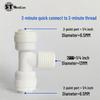 Three-Way Cardless Quick Connector RO Water Purifier for Household Use with 2, 3, and 4-Point PE Pipe Fittings