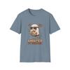 Unisex Softstyle T-Shirt Pouty Ghost Sunglasses Ball Autumn Leaves Funny Fall