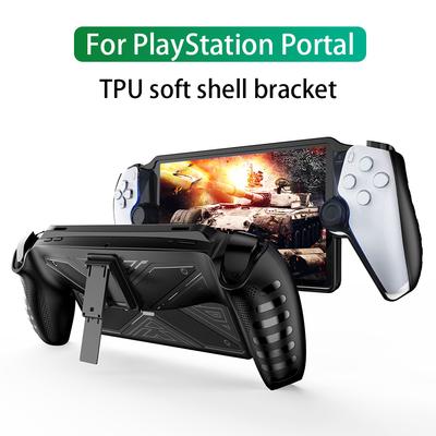 Чехол из ТПУ с держателем для Sony PLAYSTATION Portal, защитный чехол для игрового джойстика, противоскользящий чехол с защитой от падения для PS5