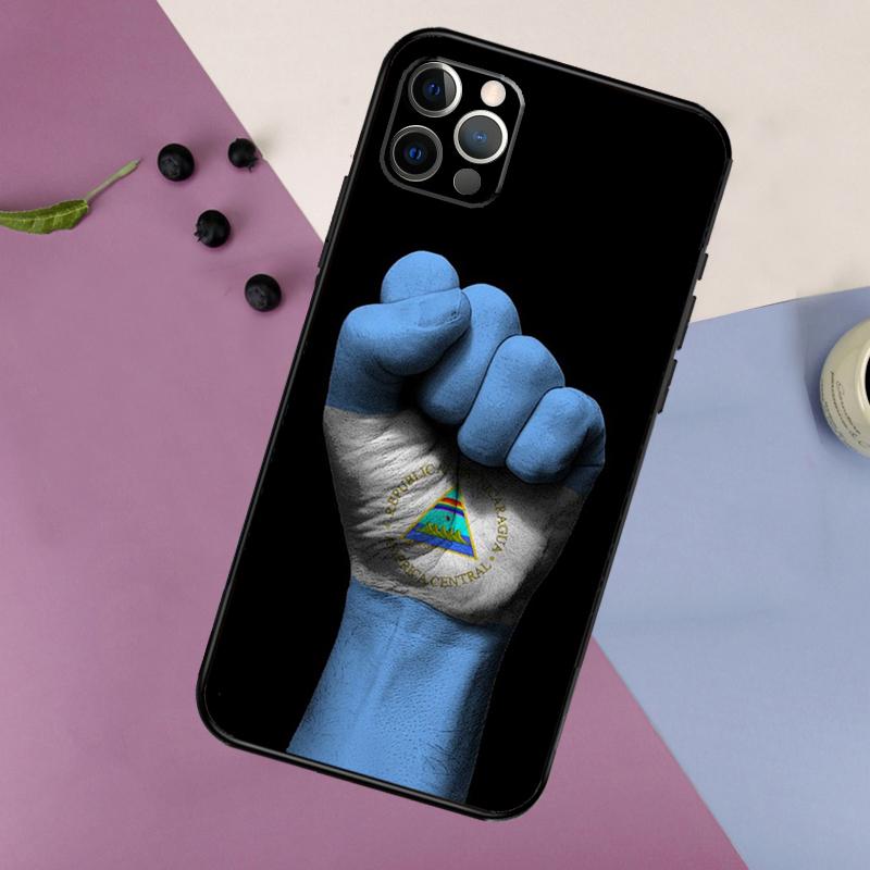 Nicaragua Flag Phone Case For iPhone 16 15 14 13 12 11 17 Pro Max 13 mini 16 Plus 16e 17 Air Bumper Cover
