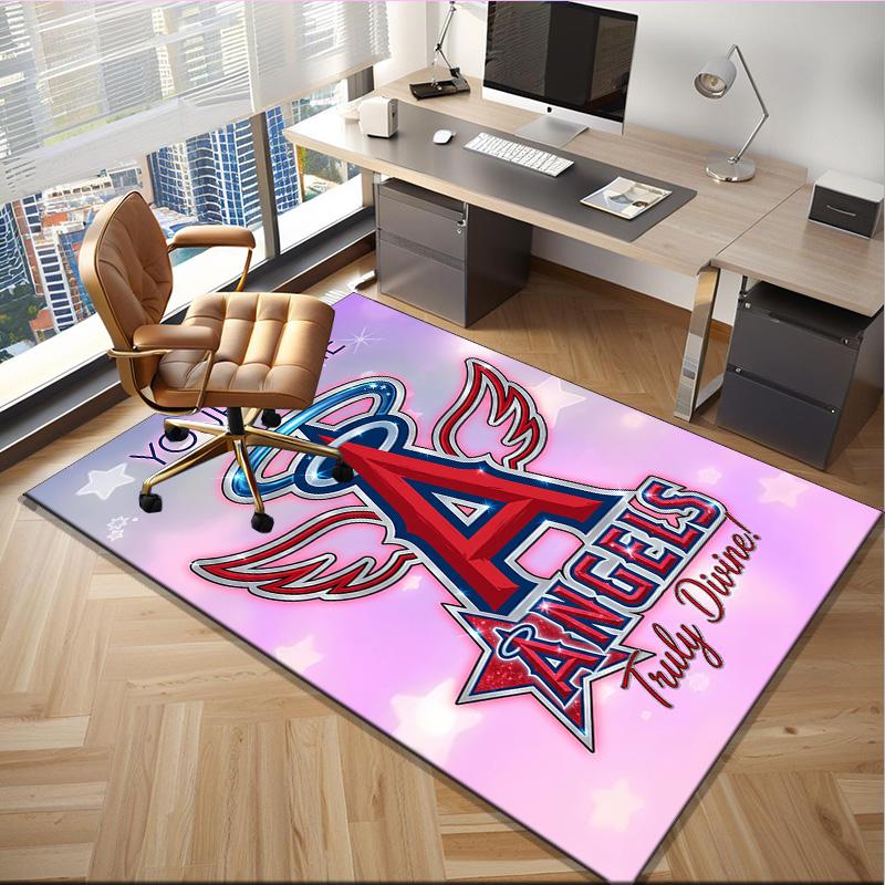 Custom Name Rug Anaheim Braves Graffiti Art Area Rug Suitable for Indoor,Carpets for Homes, Offices,Living Rooms,Home Decor,Christmas Gift