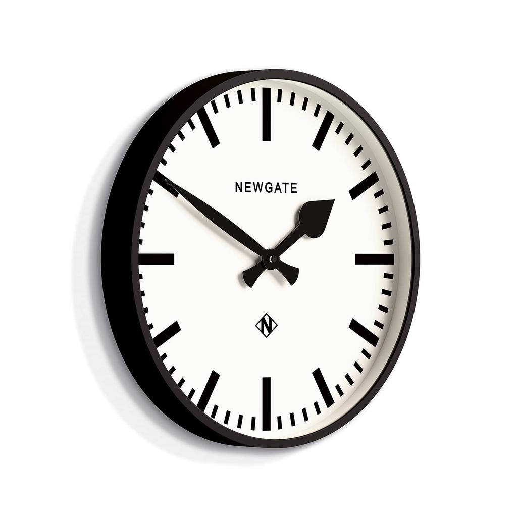 NEW GATE Настенные часы Newgate Номер Три Железнодорожные NUMTHR390K ЧЕРНЫЕ [Б/у]