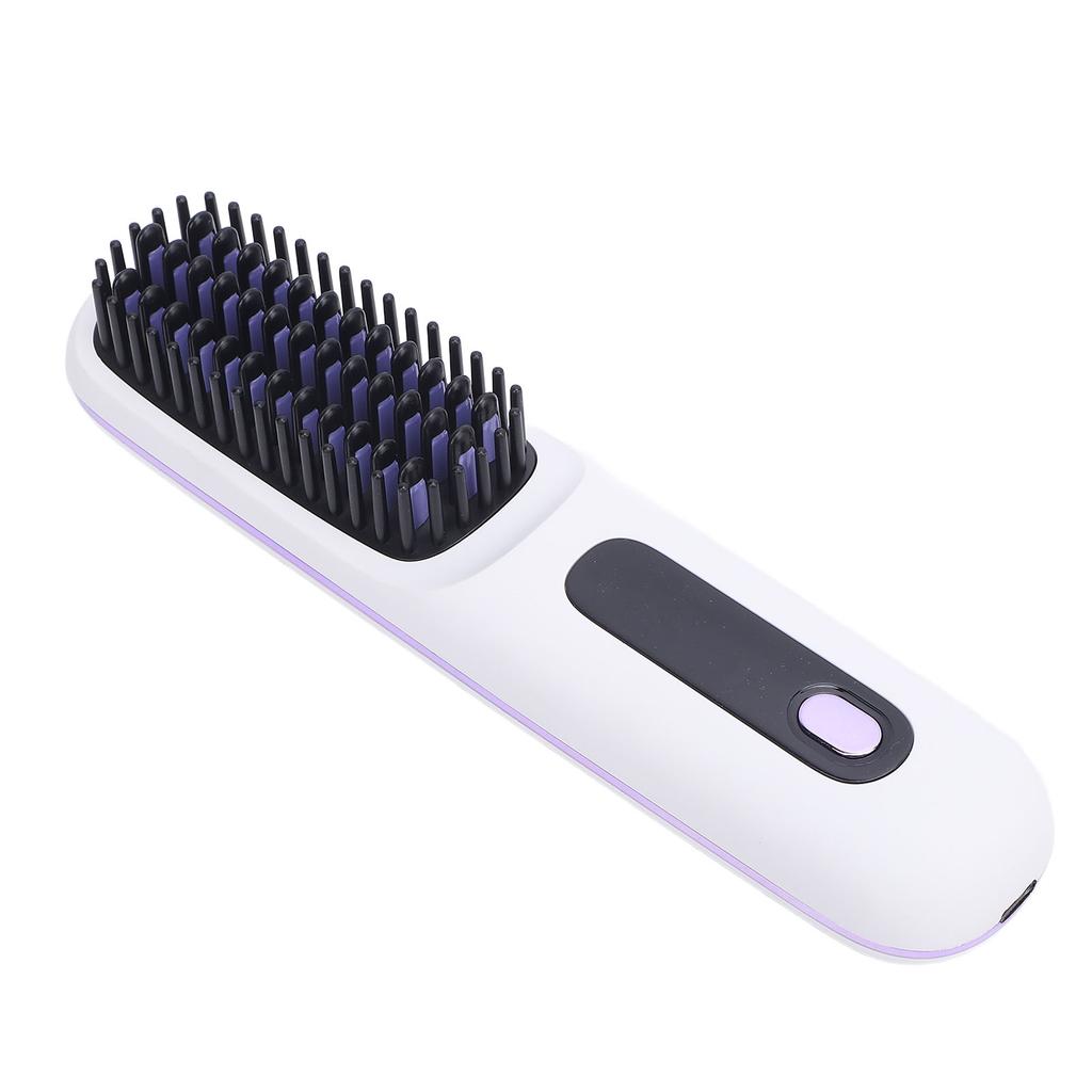 Беспроводной выпрямитель для волос, расческа с отрицательными ионами, щетка для выпрямления волос, 2000 мАч, быстрый нагрев, подогрев