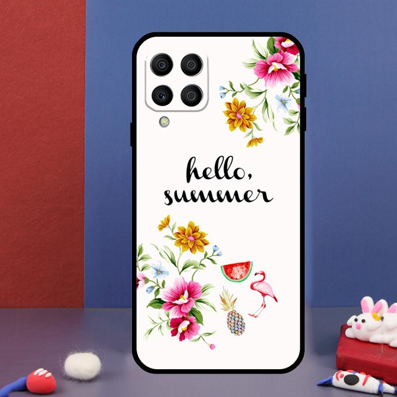 Чехол для телефона Hello Summer Flowers для Samsung Galaxy M12 M13 M33 M23 M53 M15 M55 M31 M51 M14 M34 M54 M20 M32 M52
