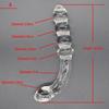 Pyrex Glass 8 Anal Beads Butt Plug G-spot Stimulation Dildo Penis Artificial Dick Gay Masturbate Adult Sex Toy For Women Men