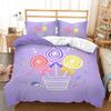 Пододеяльник и наволочка Леденец Сладкий постельный комплект Кинг-сайз 3D детские комплекты одеял 2/3 предмета подарок для мальчиков и девочек