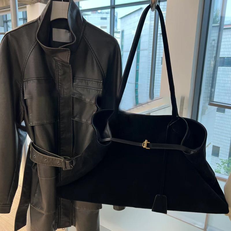 Повседневная простая сумка через плечо из замши для женщин, универсальная кожаная сумка