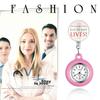 Lancardo nurse watch nurse clock pocket watch pocket watch silicon removable stretchable men's ladies cute Save Lifes nursery teacher caregiver unisex