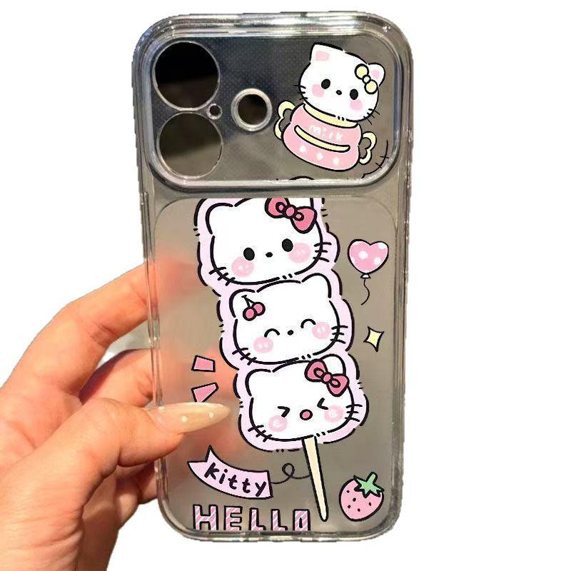 Чехол-витрина Tanghulu Kitty для Apple 17/16/15 Pro Max, Модный 13/14