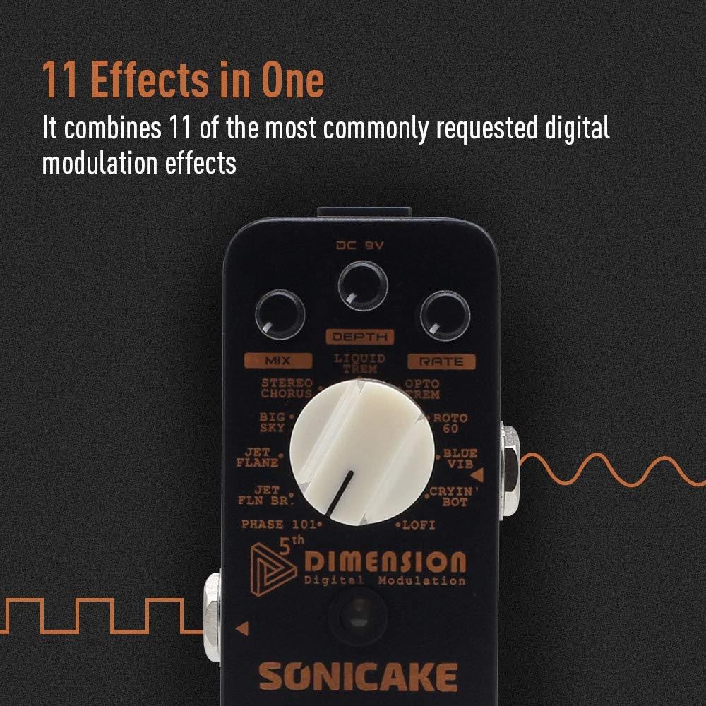 SONICAKE Sonic Ake 5th Digital Modulation (Digital Modulation Guitar Effect Pedal)