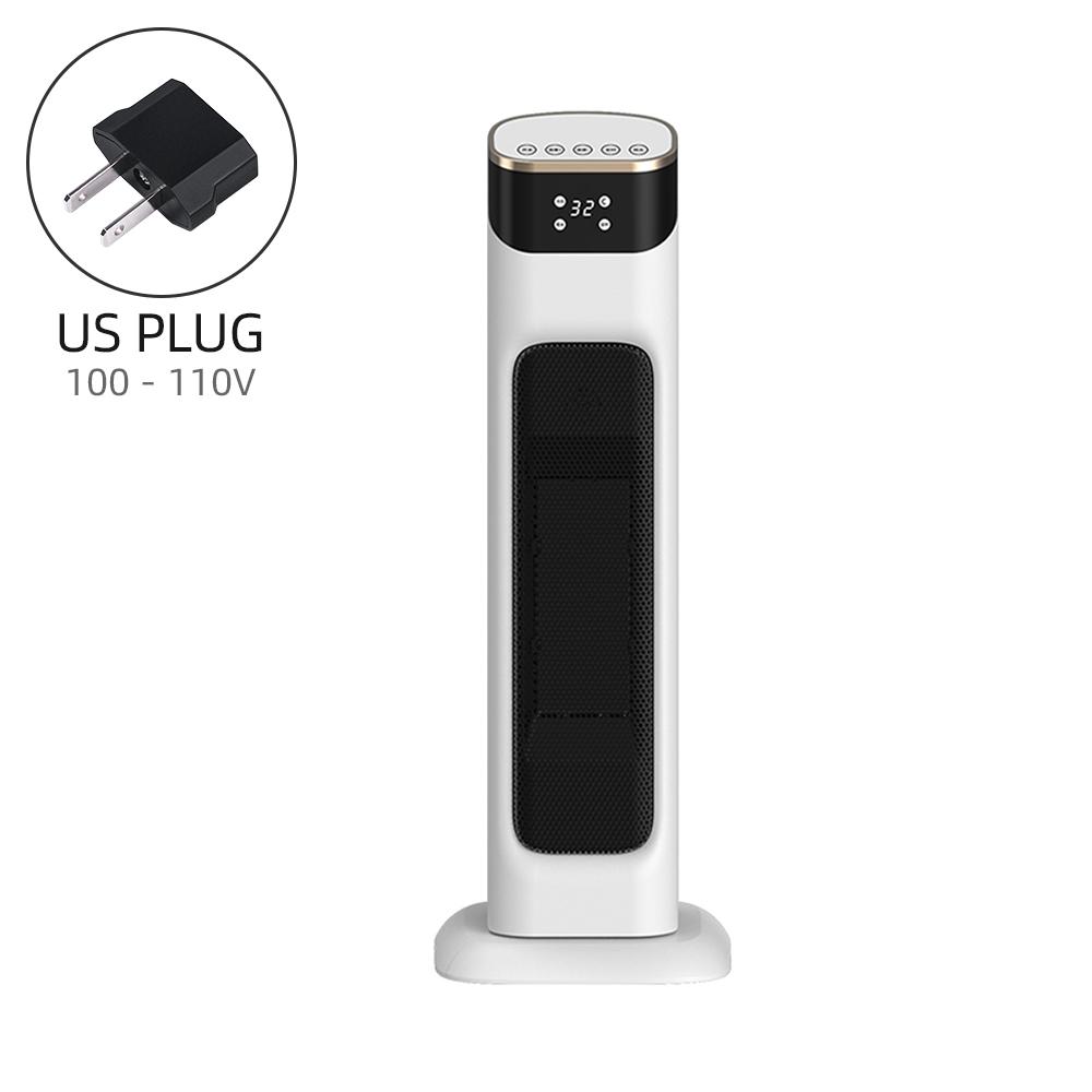 Электрический обогреватель 1500 Вт PTC Быстрый нагрев Домашнее использование Спальня Регулируемая температура Комнатный обогреватель Вентилятор Обогреватель Горячий воздух Обогреватель Для помещения