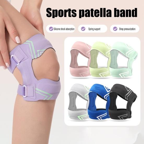 Patellar Tendon Support Strap with Side Stabilizers And Patella Silicone Pads Dual Patella Bands Knee Brace for Meniscus Tear