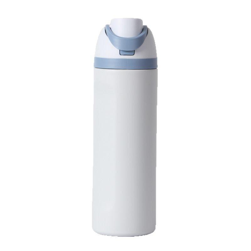 1200ML Thermos Cup Fruit Mug Kids Straw Cup Vacuum Flasks Stainless Steel Travel Thermal Water Bottles