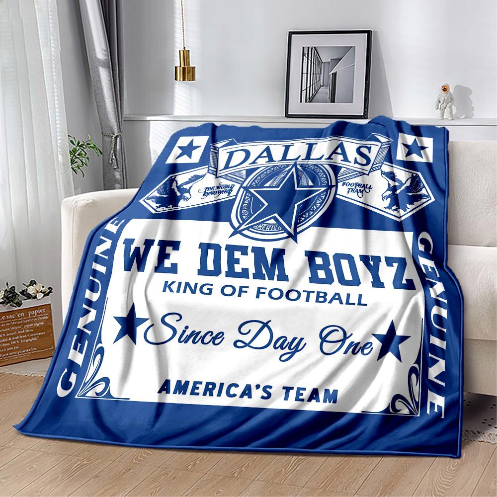 Dallas Blanket Comfortable Perfect for Bedding Bed Livingroom Four Seasons Multipurpose Warmthful Decor Gifts For Family Or Friends