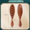Portable Five-Claw Natural Sandalwood Massage Comb Wood Head Meridian Scalp Therapy Comb for Hair Styling and Relaxation