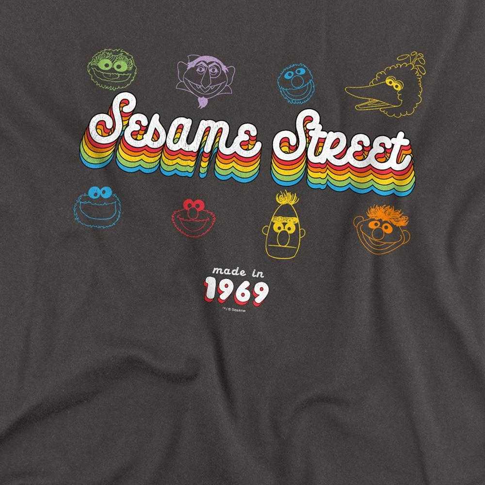 Sesame Street Unisex Adult Made In 1969 Long-Sleeved T-Shirt