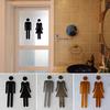 Acrylic Door Sign Men Women Set Toilet Loo Bathroom Restroom WC Sticker Decals