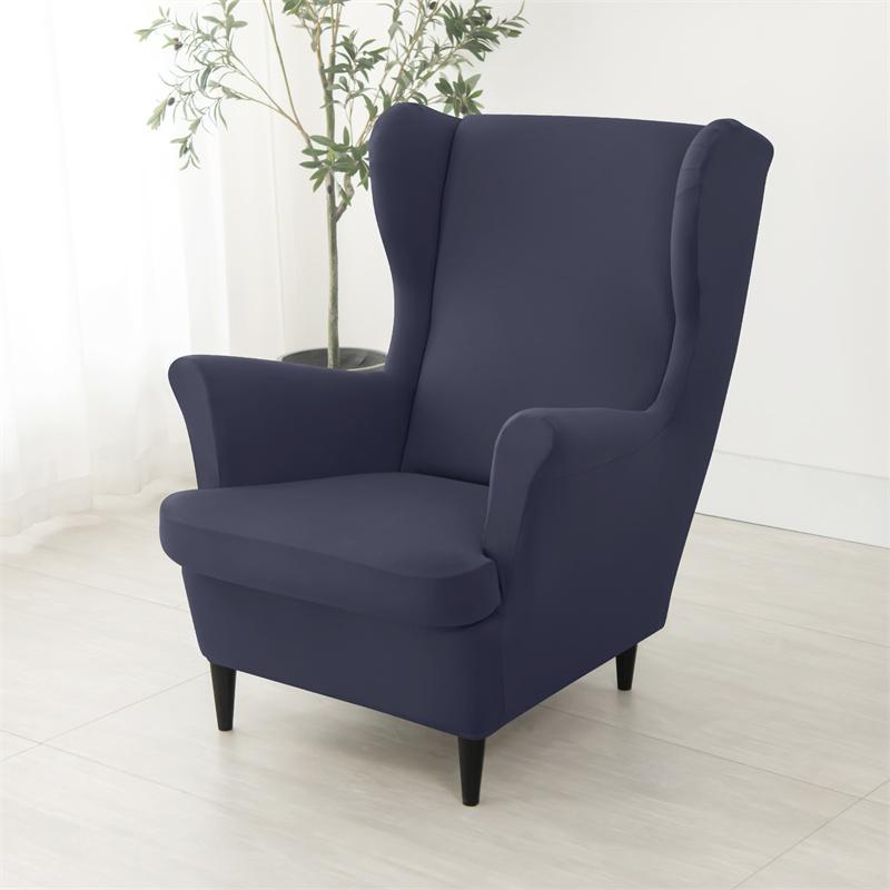 Чехол для кресла Nordic Wing Chair Stretch Cheaper Spandex Armchair Covers Non Slip Washing Relax Sofa Slipcovers with Seat Cushion Covers