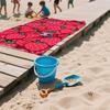 Playful Strawberry Pattern Oversized Microfiber Beach Towel Sand Proof Quick Dry, Absorbent for Swimming Pool Travel Camping