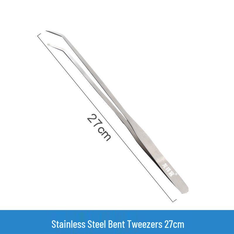 Longxiang Palace Aquarium Landscaping Set: Stainless Steel Tweezers, Feeding Tongs, and Wave Scissors for Aquatic Plants in Fish Tanks