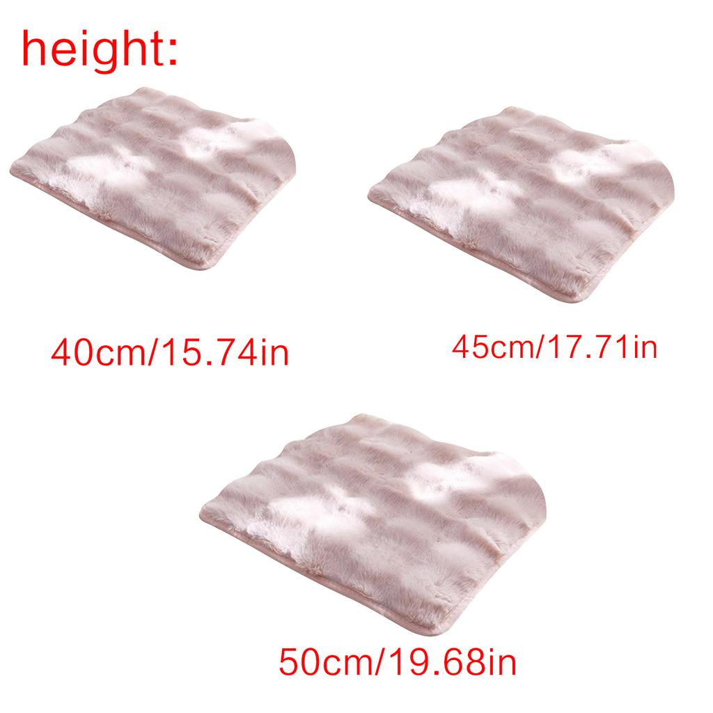Square Soft Chair Pad Furry Plush Seat Cushion Warm Seat Pillow Pads Kitchen Dining Sofa Armchair Wheelchair Chair Cover