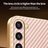 For Samsung Galaxy S23+ Phone Case Carbon Fiber Textured Electroplated TPU Back Cover