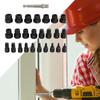 Multi-Spline Easy Out Bolt Extractor 26pcs Screw Extractor Set Tap Extractors Sturdy Build Heavy-Duty Performance For Efficient
