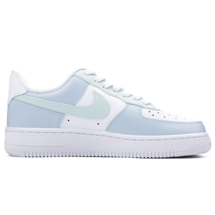 Nike Air Force 1 Air Force 1 Низкие Кеды для Скейтборда Женские Сине-Зеленые Белые DD8959-100(Team18-QD)