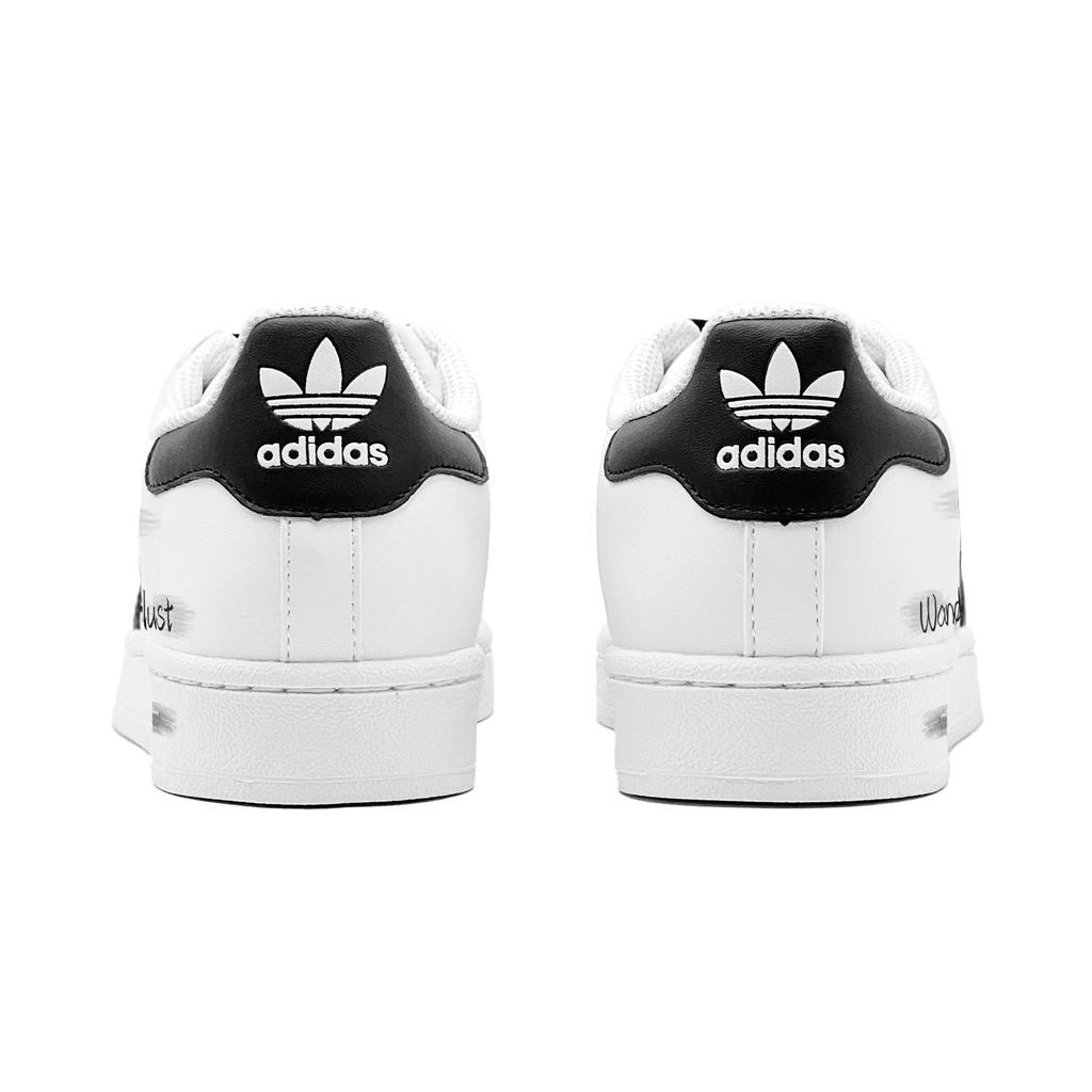 adidas Originals Superstar 2 Серый Странник Домена Низкие Кеды для Скейтборда Унисекс Черно-Серые IH8659(TeamS1-S-BOX)