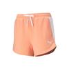 Color Block Logo Lace-Up Straight Leg Shorts Women Shorts Peach Red 588692-26