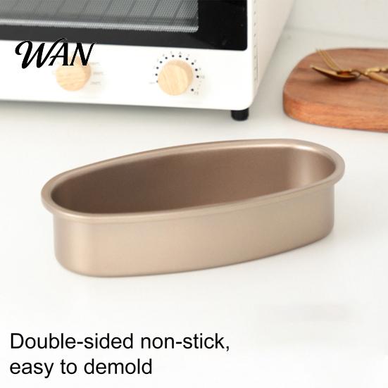 Oval Bread Mold Nonstick Carbon Steel Baking Pan Reusable Cake Homemade Mould for Cheesecake Desserts Chocolates Puddings Home Kitchen Bakery