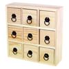 Wooden Chest of Drawers 9 Drawers 22 X 22.5 X 7 Cm