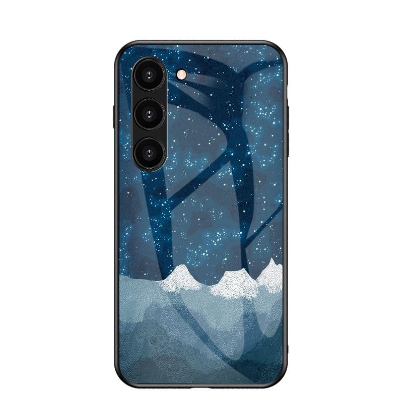 Чехол Samsung S26 Ultra Звездное небо Противоударное Стекло Мягкий Край A57 A37 A25 FE Защитный Чехол