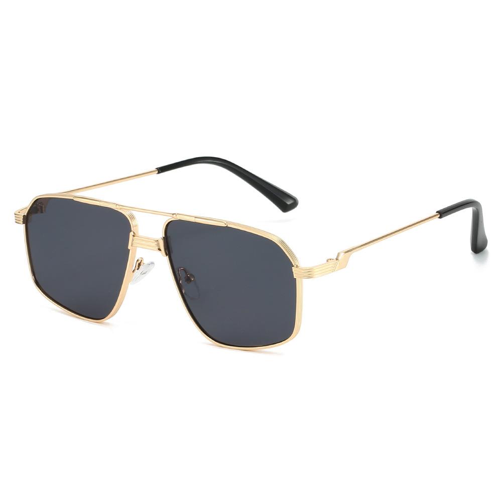 New metal men's UV protection sunglasses fashion street shot high sense women's sunglasses Internet celebrity glasses