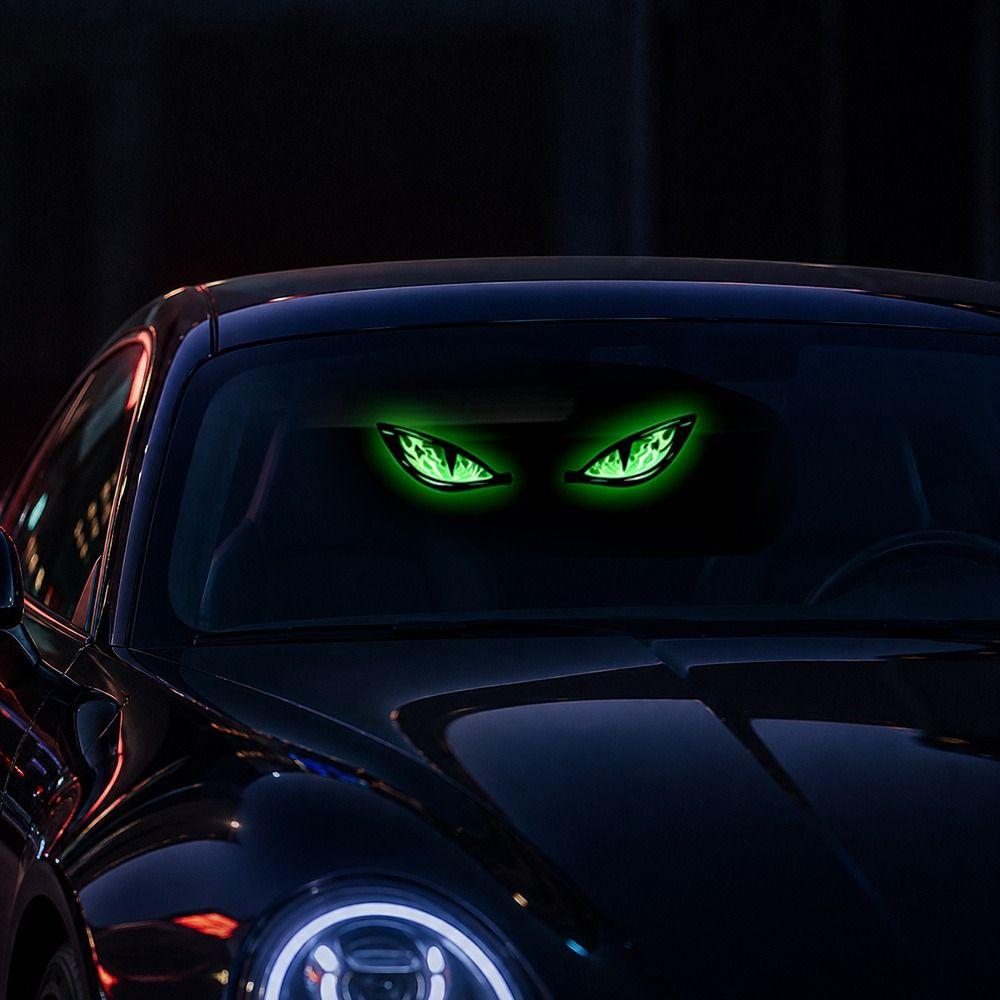 Wireless Devil Eyes Car Lights Solar Car Warning Light New LED Car Light
