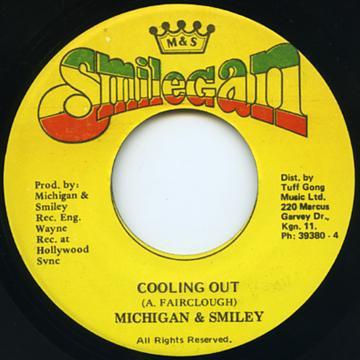 7inch Record MICHIGAN SMILEY Cooling Out NONE Smilegan 1987 Jamaica Reggae Ska Dub Used