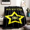 Rockstar (1) Одеяло Подходит Для Всех Сезонов И Идеально Для Дневного Сна Особенности Яркие Цвета Идеальный Подарок Для Семьи И Друзей