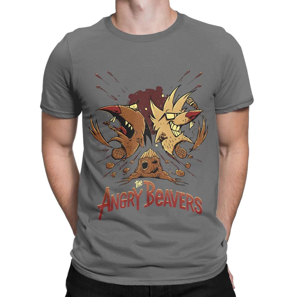 Unisex Unisex Angry Cartoon Tv Series Beavers Funny Unisex Fan Funny Graphic 100 Cotton TShirt The Angry Beavers Tops Tees For Unisex