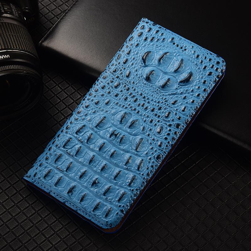 Crocodile Claw Genuine Leather Flip Case For Realme 13 14 14T 15 15T 16 Pro Plus 4G 5G Phone Cover Card Cases Fall prevention