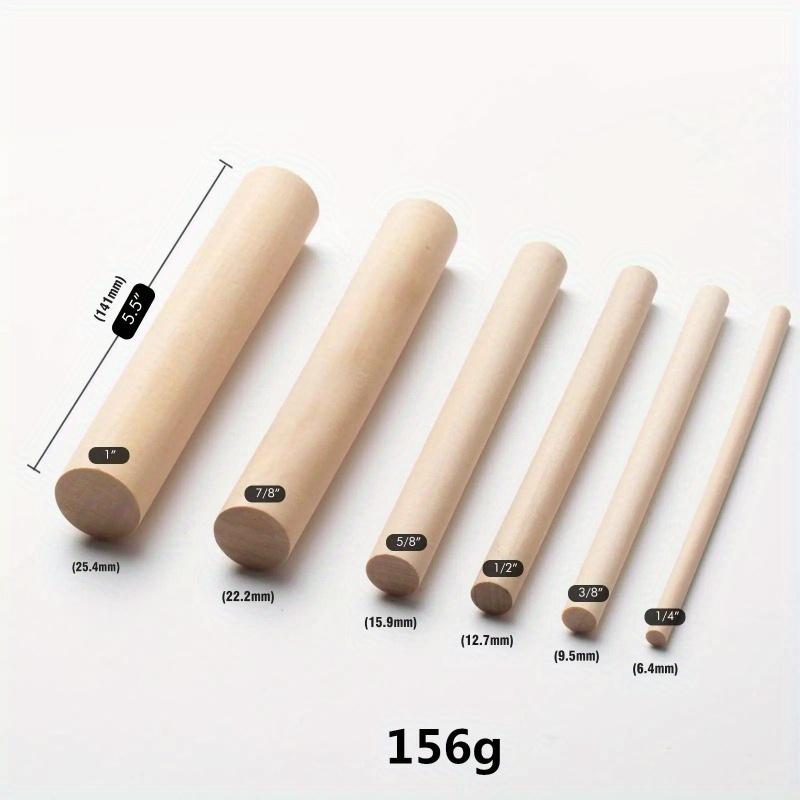 6 шт. Деревянный набор оправок с сумкой для хранения для рукоделия для формовки проволоки Деревянные стержни для DIY Аксессуары для быстрой намотки